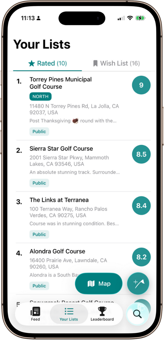 Log your courses